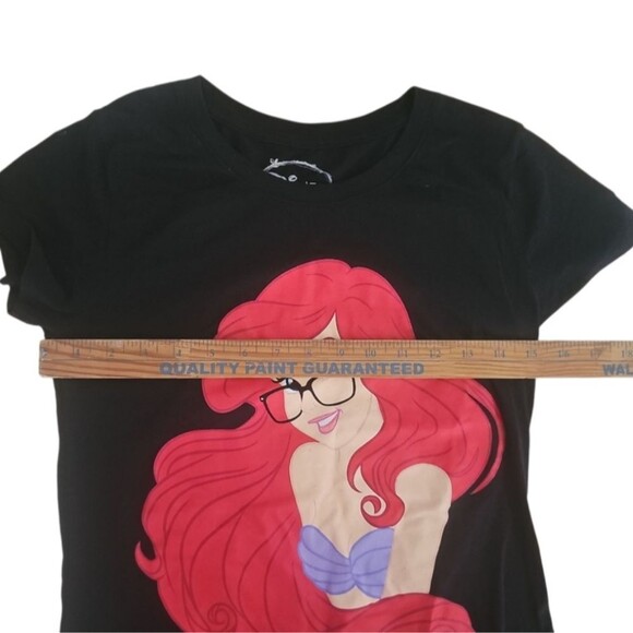 Disney Ariel The Little Mermaid Graphic Tee XL Black Princess Cute Kawaii Y2K - Picture 8 of 9